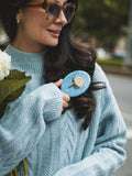 Hand-painted Hydrangea Handbag Hero Brush | Eco-Friendly