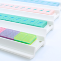 MAHJONG RACKS | Premium Acrylic | 4 Racks + 4 Pushers: Solid Citrus Green / Chartreuse