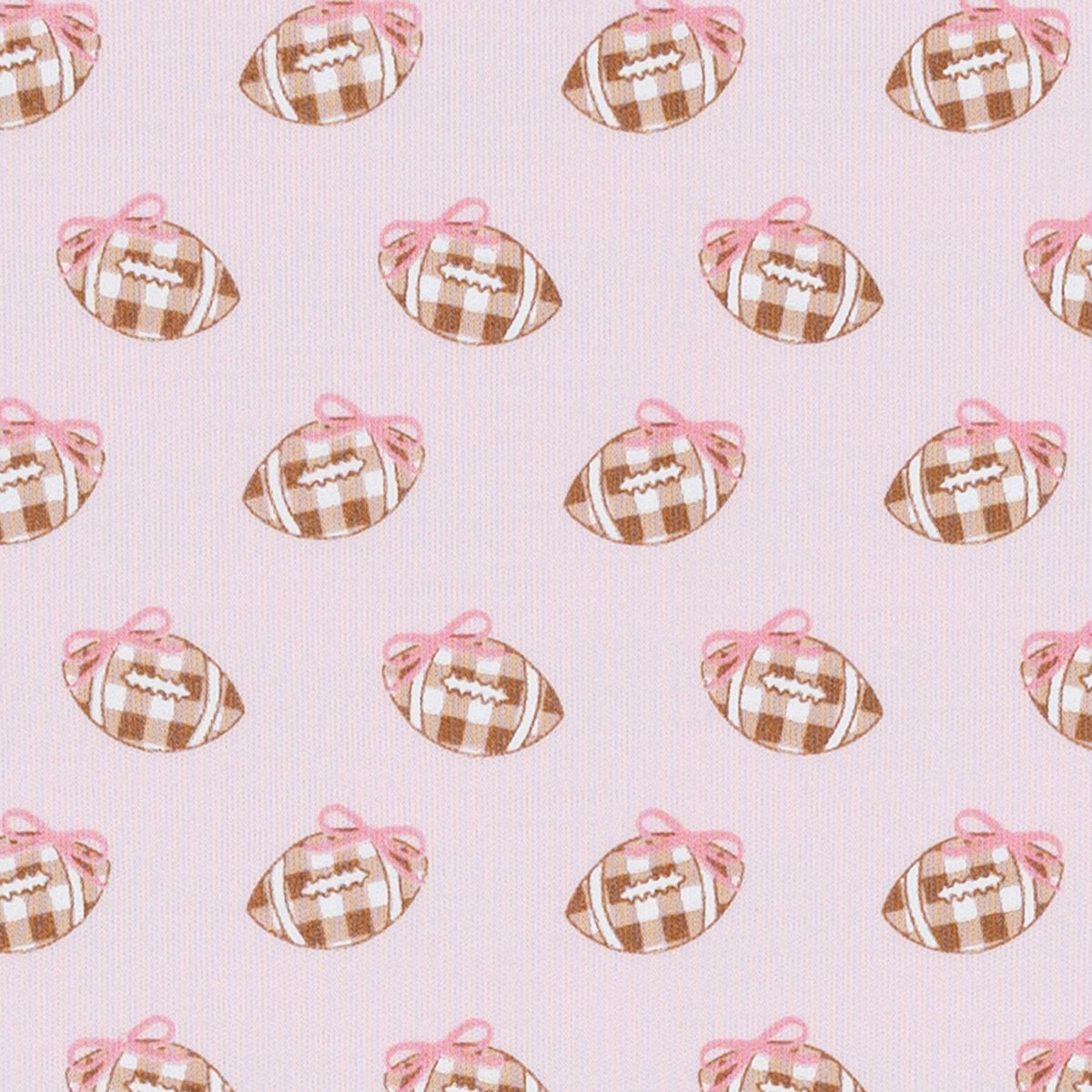 Tiny Tailgater Print Footie - Pink