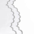 Double Scallop Embroidered Percale Euro Sham Pair