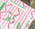 Scalloped Square Table Topper | Boxwood Garden - Rose