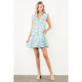 Sleeveless Flower Print Dress