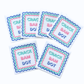 Mahjong Cocktail Napkins - 50-Pack | 5'' x 5'' folded Mahjongg Luxury, Linen-Feel, Disposable Drink Napkins| Eco-Friendly, Super Absorbent