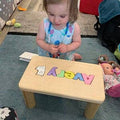 Personalized Puzzle Name Bench