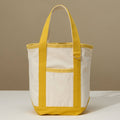 Everywhere-Carry Canvas Tote Bag with Charm Holder