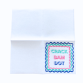 Mahjong Cocktail Napkins - 50-Pack | 5'' x 5'' folded Mahjongg Luxury, Linen-Feel, Disposable Drink Napkins| Eco-Friendly, Super Absorbent