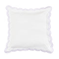Double Scallop Embroidered Percale Euro Sham Pair