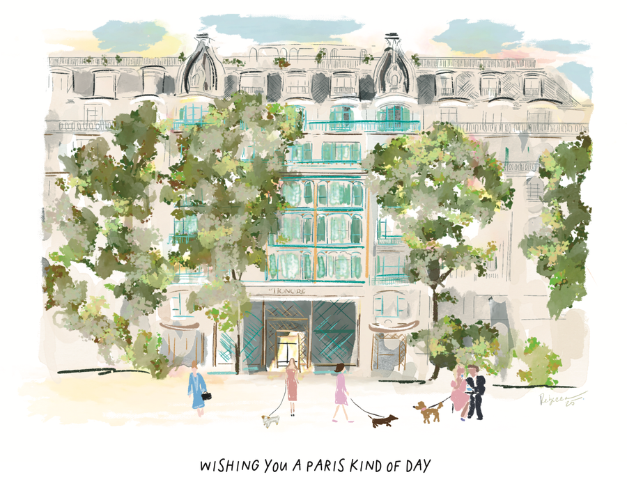 WISHING YOU A PARIS KIND OF DAY-NOTECARD