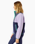 Fleece Everyday Sherpa Outerwear Lavender/Navy Stripe