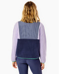 Fleece Everyday Sherpa Outerwear Lavender/Navy Stripe