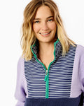 Fleece Everyday Sherpa Outerwear Lavender/Navy Stripe