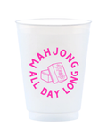 Mahjong All Day Long Reusable Frost Flex Cups