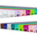 MAHJONG RACKS | Premium Acrylic | 4 Racks + 4 Pushers: Solid Citrus Green / Chartreuse