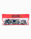 Hot Coral Pagoda Mahjong Bag