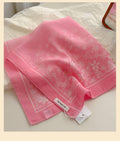 Pink fairy tale Floral Bandana Square scarf