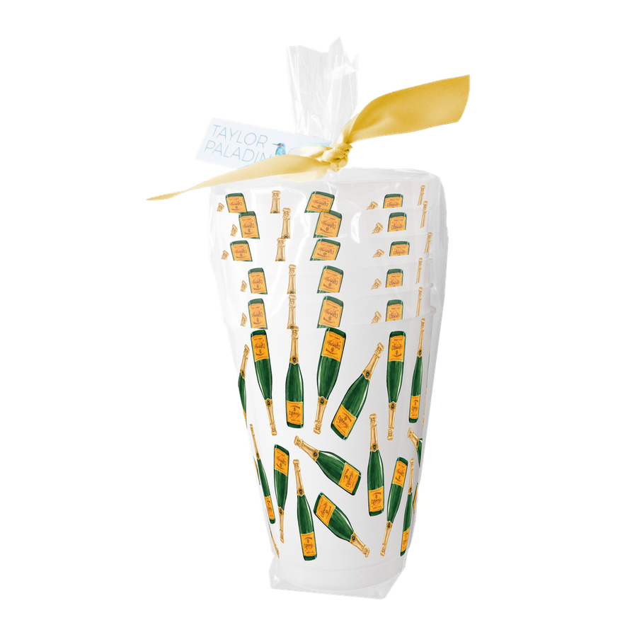 Champagne Pattern Frosted Cup