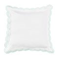 Double Scallop Embroidered Percale Euro Sham Pair