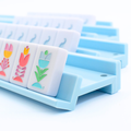 MAHJONG RACKS | Premium Acrylic | 4 Racks + 4 Pushers: Solid Citrus Green / Chartreuse