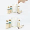 Small Match Bottles - Safety Matches in Jars - Pink