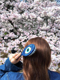 Hand-painted Evil Eye Acetate 2-1 Daily Hair Brush