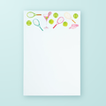 Tennis & Cocktails Pattern Notepad