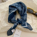 Pastoral Indigo Floral Bandana Square scarf