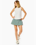 Smooth Sport 14in Flounce Skort Ivy Cabana Stripe