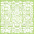 Bamboo Screen Green Square Cotton Tablecover Tablecloth