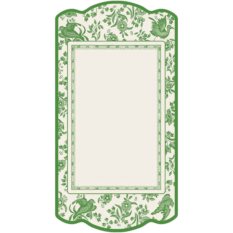 Green Regal Peacock Table Card