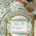 Green Regal Peacock Table Card