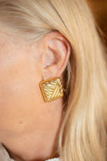 Griffith - Puffy 18k Plated Gold Statement Earring