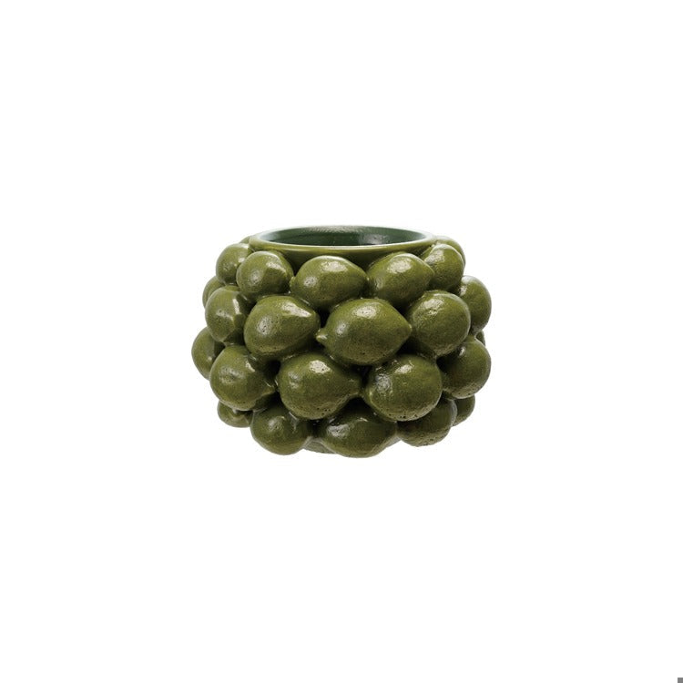 Stoneware Lime Planter Vase