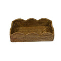 Rattan Scallop Guest Towel Holder