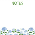 Big Slab Notepad | Blue Hydrangeas "NOTES"