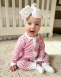 Baby Zip Onesie Rosie Pink Sailor Hearts