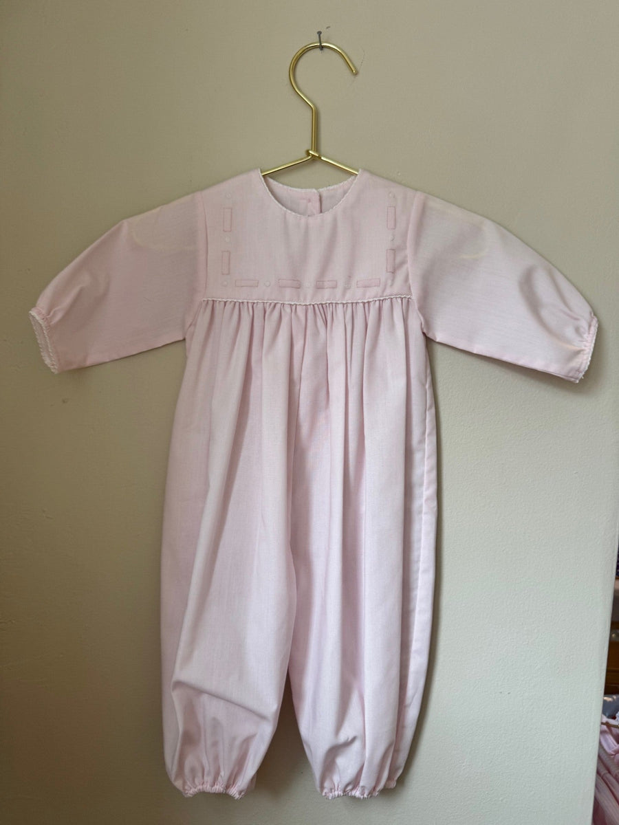 Girls Pink Longall with Embroidery detail