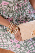 Lucy - Bamboo Acrylic Bracelet - Bone