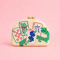 Mahjong Clutch Embroidered