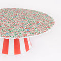Liberty Red Sweet Meadow Cake Stand