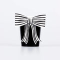 Black & White Stripy Bow Cups