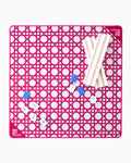 Mini Pink Cane Mahjong Mat for Games