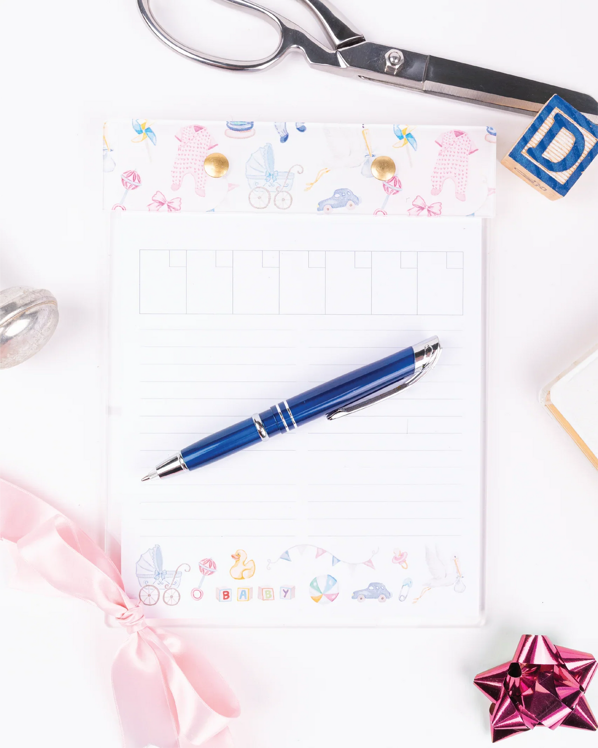 Swag Acrylic Large Notepad - Baby Stuff