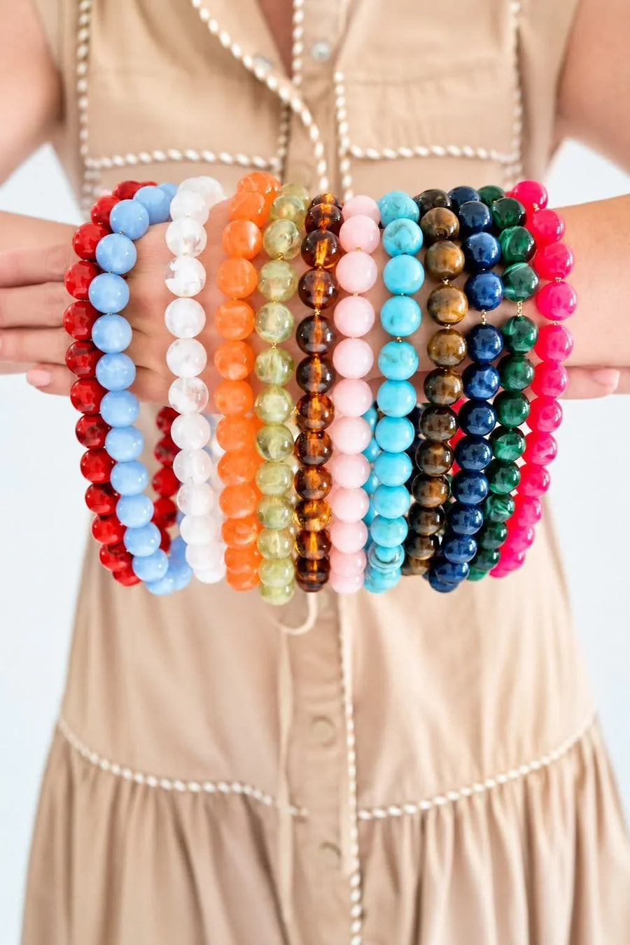 Ryan Beaded Acrylic Necklace