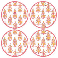 Raj  Sherbert Coasters Set of 4