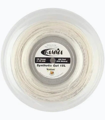 Reel String: Gamma Synthetic Gut  Weargaurd 15L