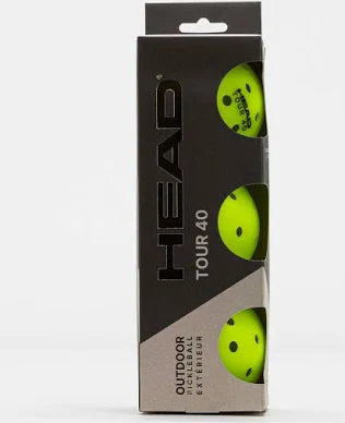HEAD Tour 40 Outdoor Pickleball 3 Pack