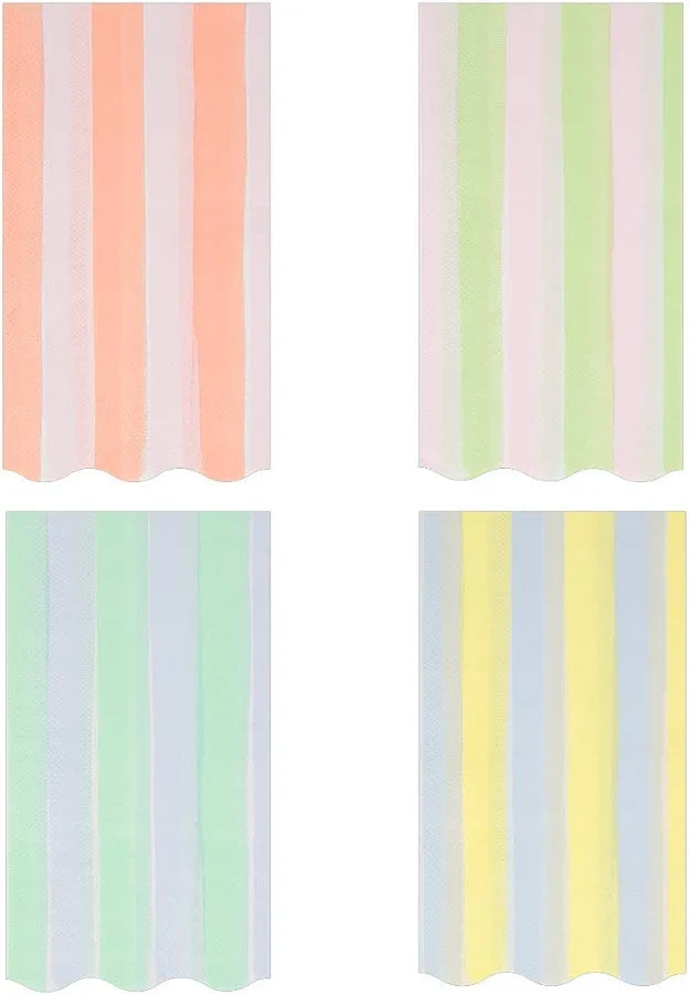 Pastel Stripe Guest Towels