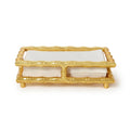 Golden Bamboo Guest Towel / Napkin Holder - Aluminum