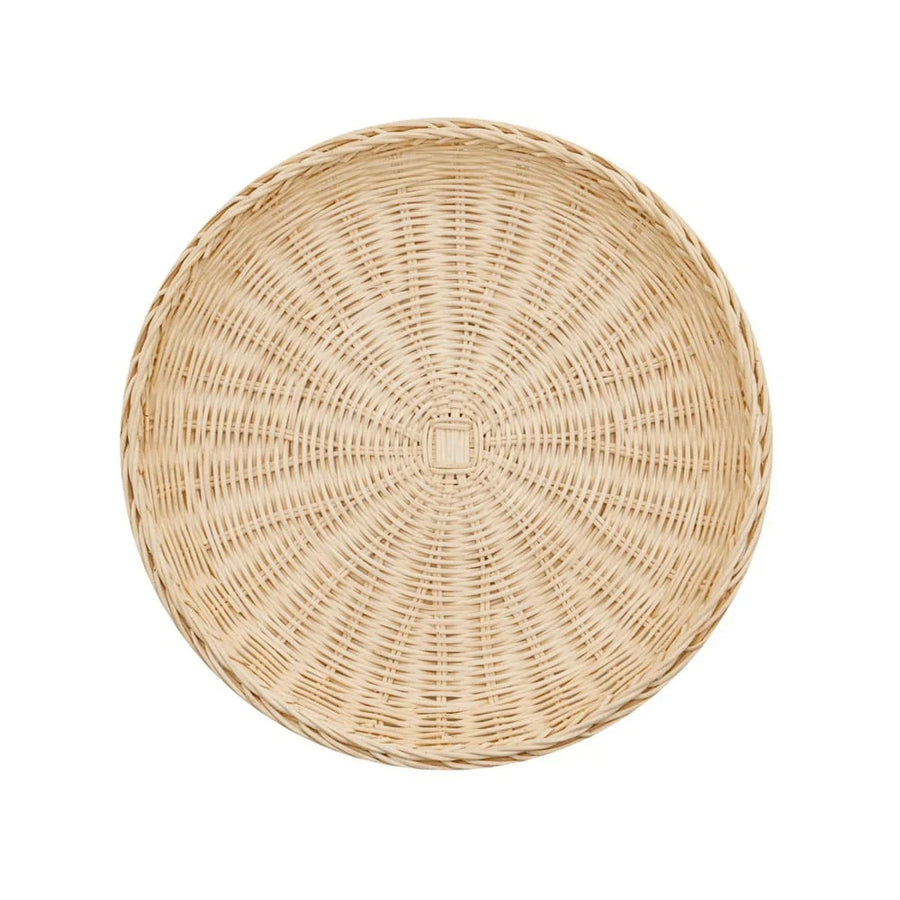 Wicker Luxury Paper Dinner Plates - pack of 8